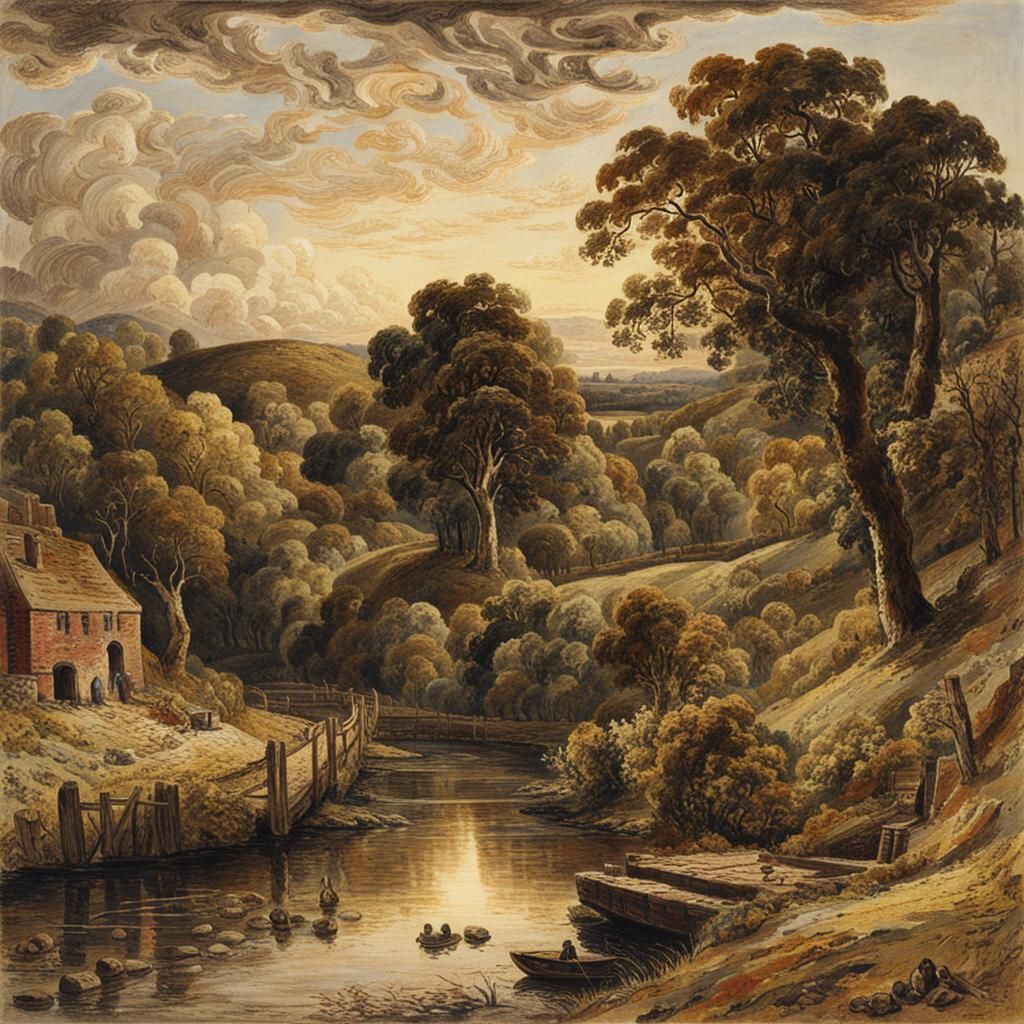 Riverside Brickyard in Romantic Style