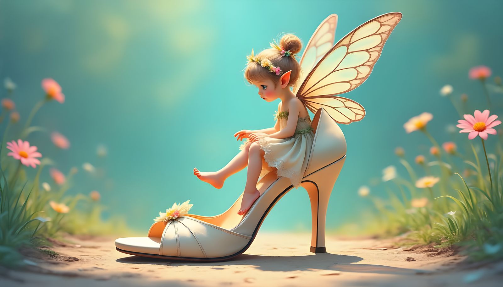 Tiny Fairy and Giant Shoe