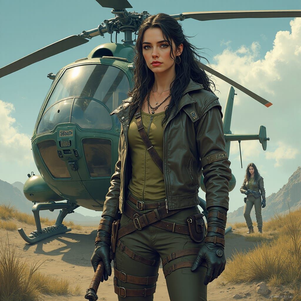 Hobbit Survivor in Post-Apocalyptic Comic Book Style