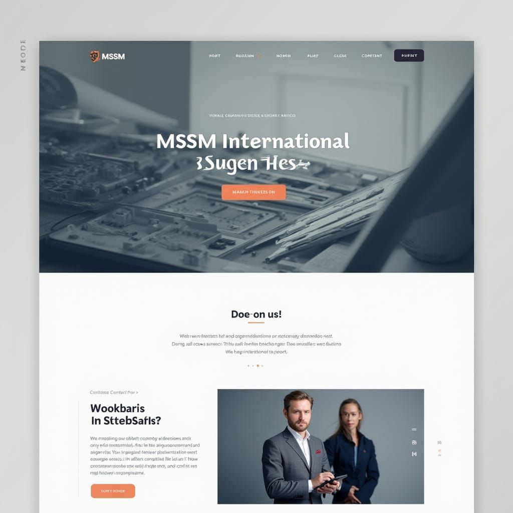 Modern Corporate Website Design for MSSM International