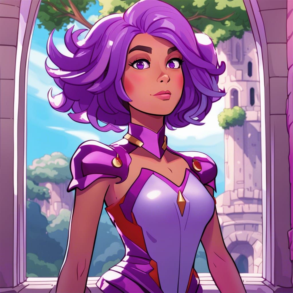 Glimmer from She-Ra in Magical Girl Style