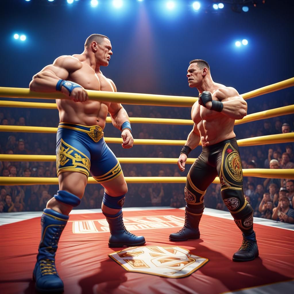 John Cena vs Ernest: Pro Wrestling Art