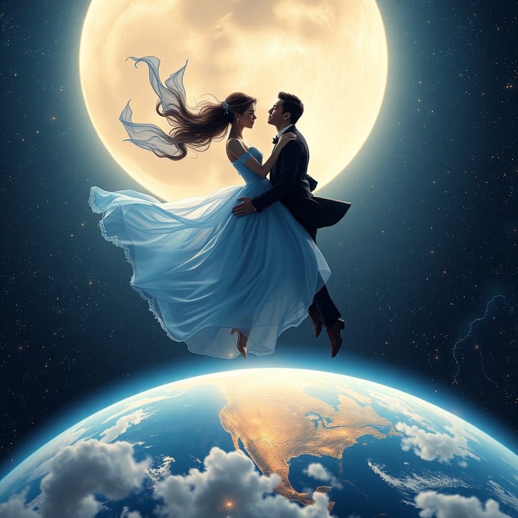 Starlight Whispers in Midnight Dreamscape