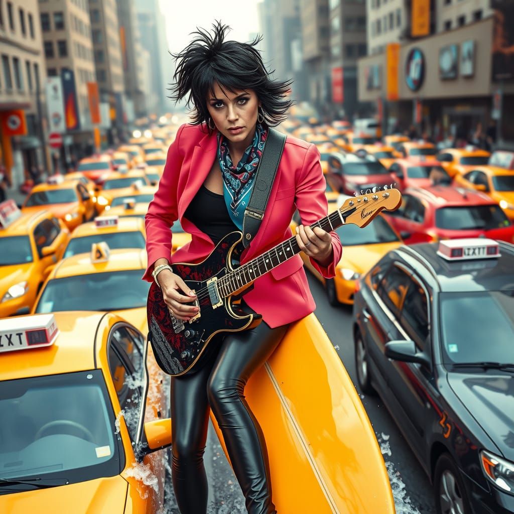 Rockstar Surfs Chaos in Vibrant Pink Blazer