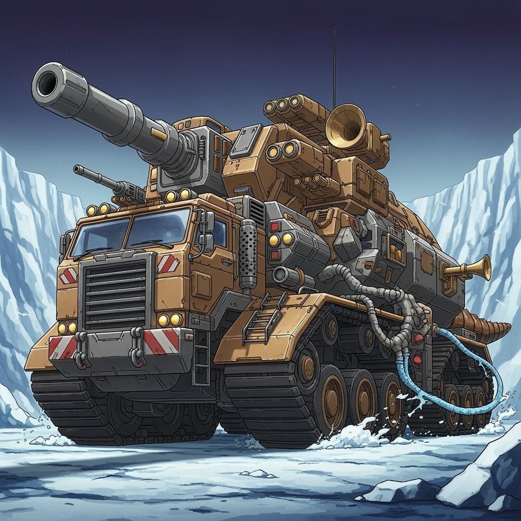 Colossal Dino-Truck Roams Arctic and Subterranean Worlds