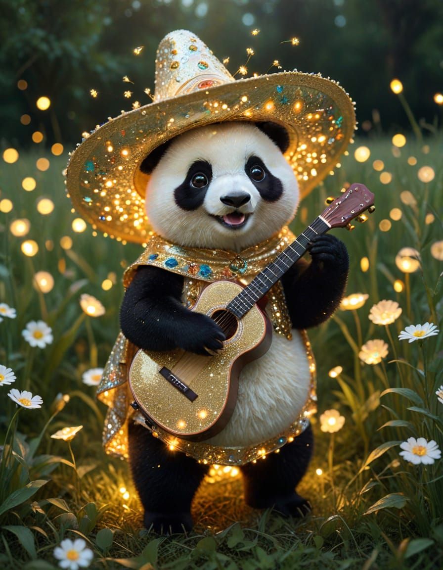 Sparkling panda