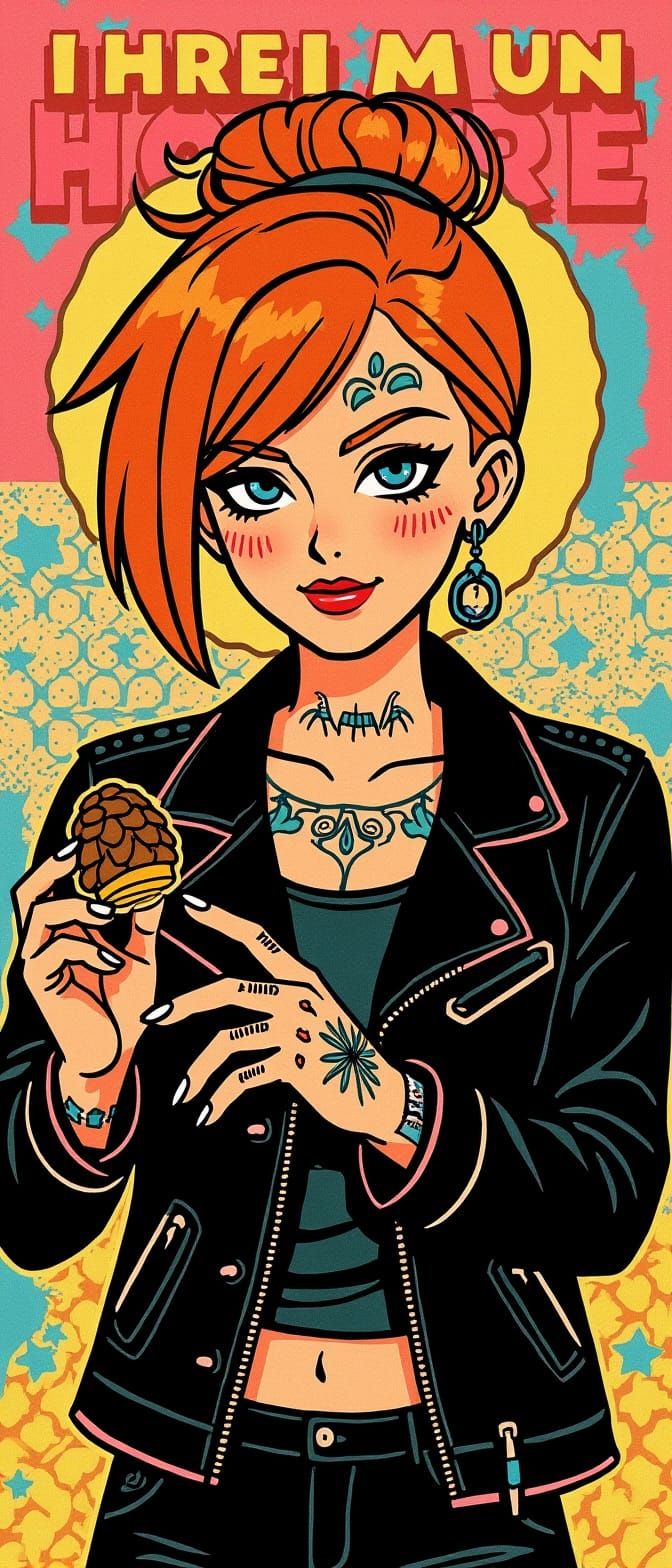 Olaf as Punk Rocker in Retro Setting