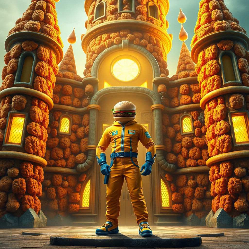 Burger Hero in Chicken Nugget House