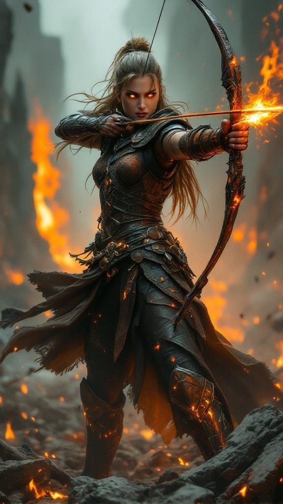 Eternal Warrior in Fiery Ruins