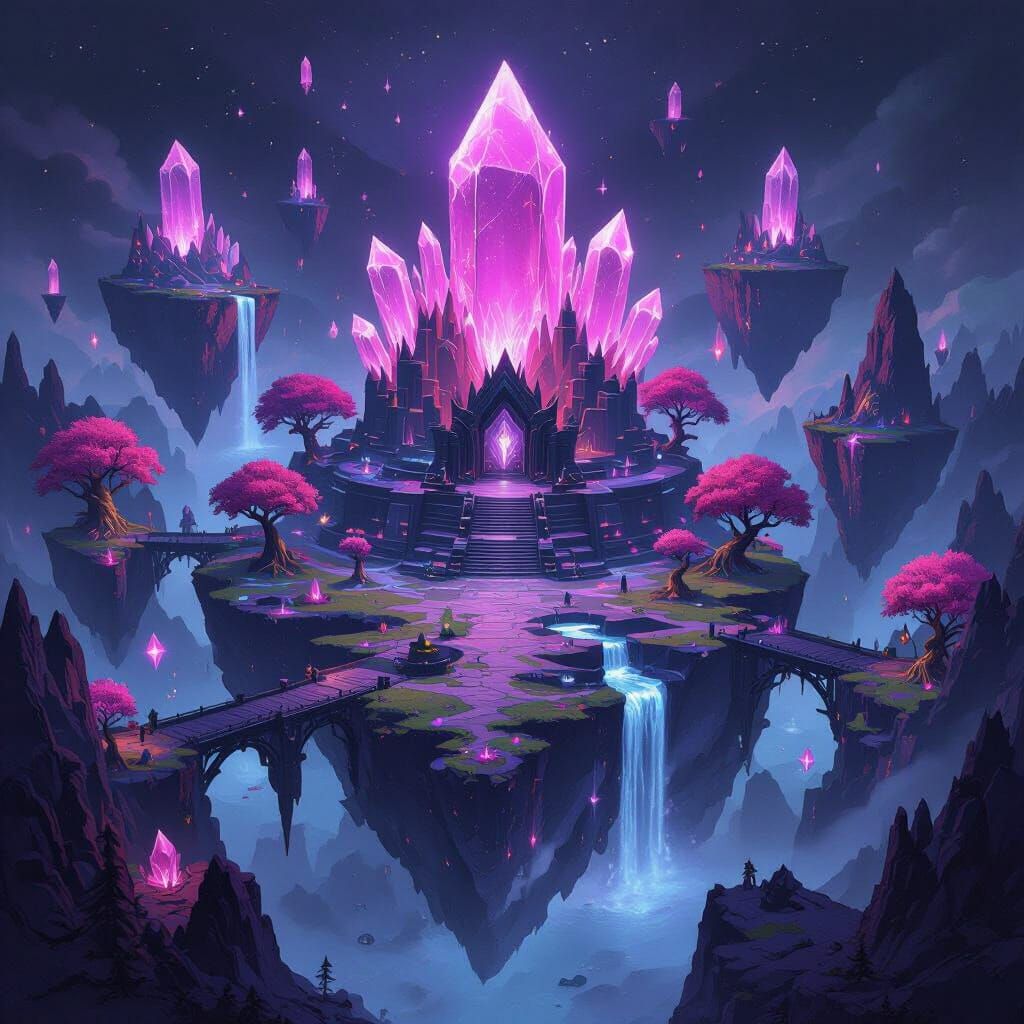 Epic End Dimension Boss Base NEX with Crystal Islands