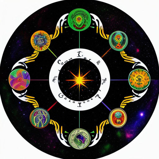 Cosmic Circles in Psychedelic Colors