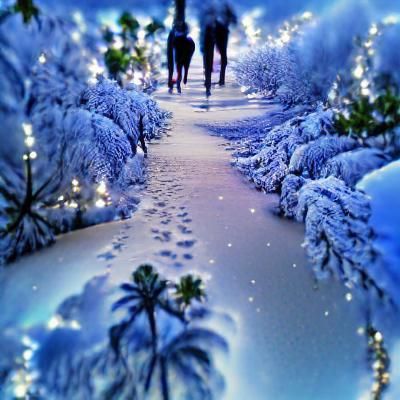 Peaceful Winter Wonderland Landscape