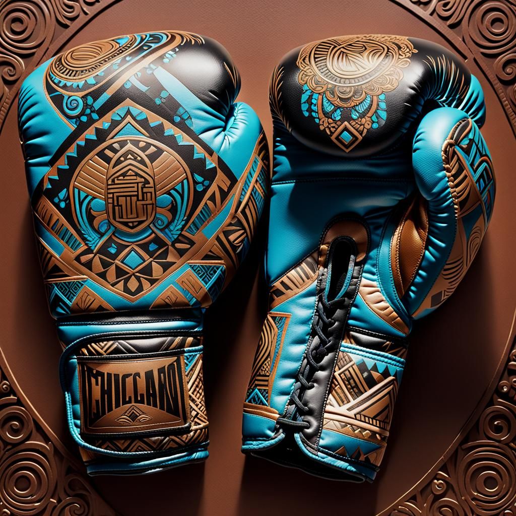 Chicano Art Boxing Gloves: 1960s LA Style