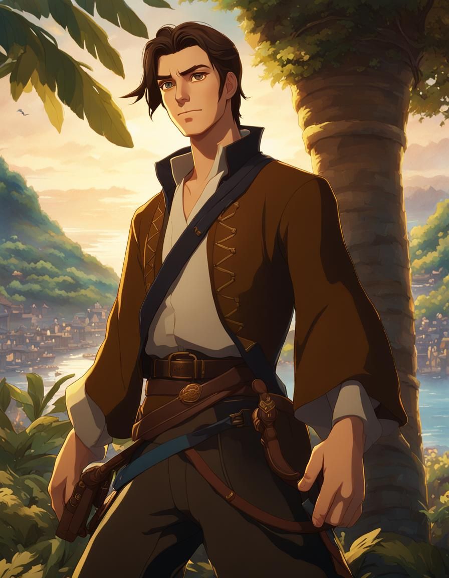 Jim Hawkins Portrait in Kyoto Animation Style