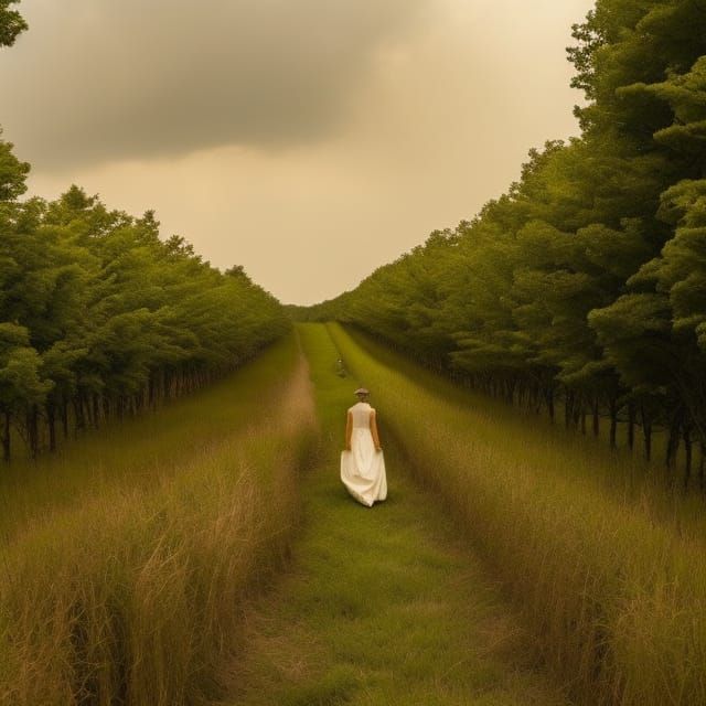 Woman's Soul Seeks Peace in Dystopian Cornfield