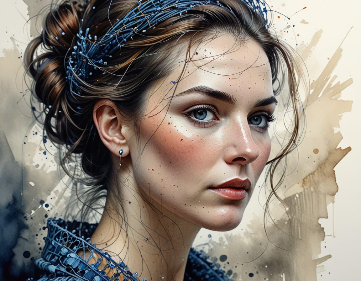 The Duchess in Intricate Color Pencil Drawing