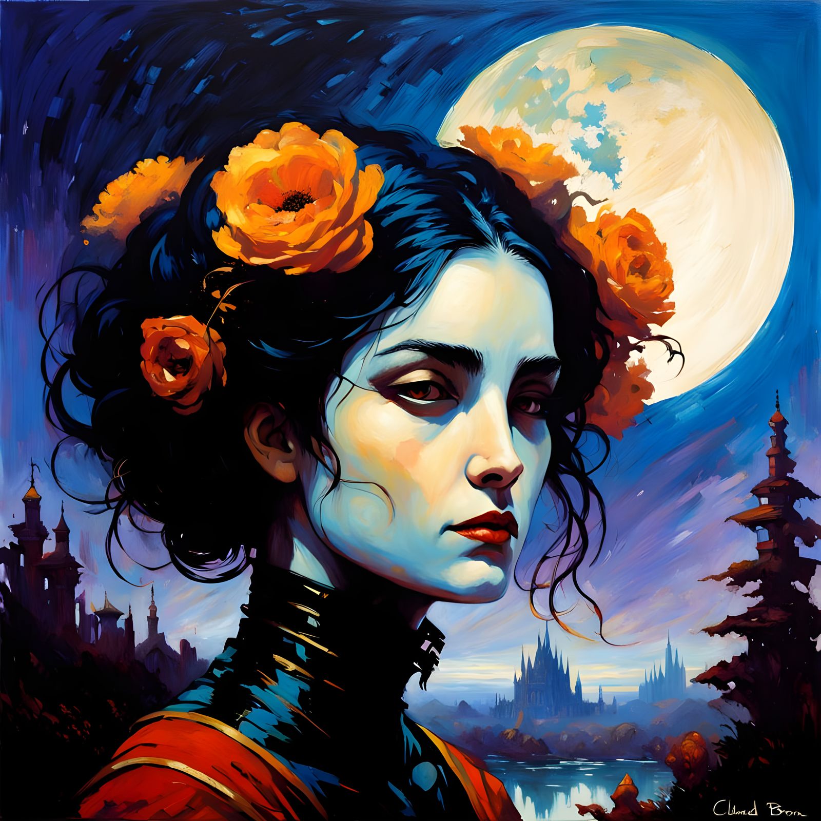 Whimsical Dreamscapes in Vibrant Romanticism Style