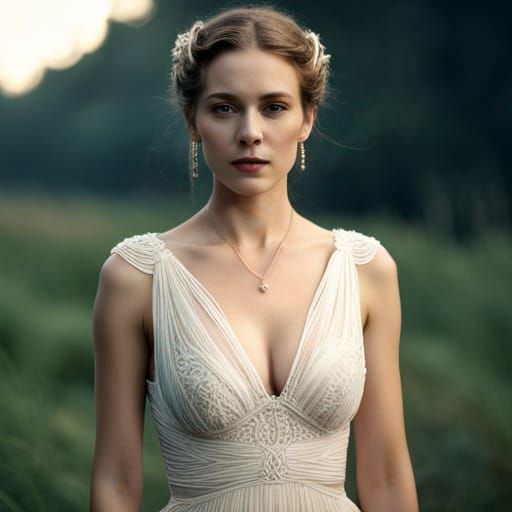 Woman Displaying Deep Affection in Digital Painting