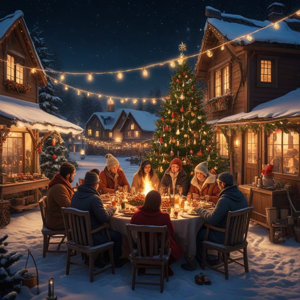 Winter Wonderland Gatherings in Vibrant Festive Style