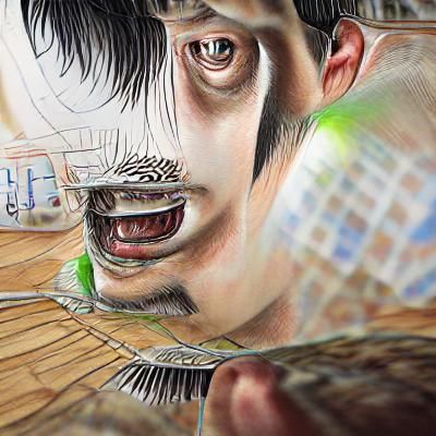 Junji Ito-Style Manga Drawing