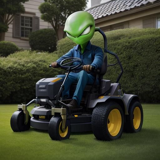 Alien Landscaping in Front of MCM Home