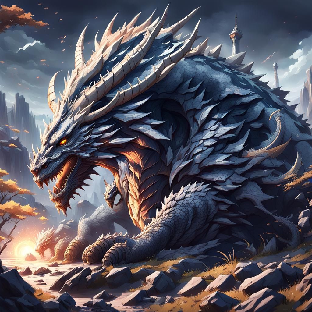 Post-Apocalyptic World Reclaimed by Nature in Anime Style