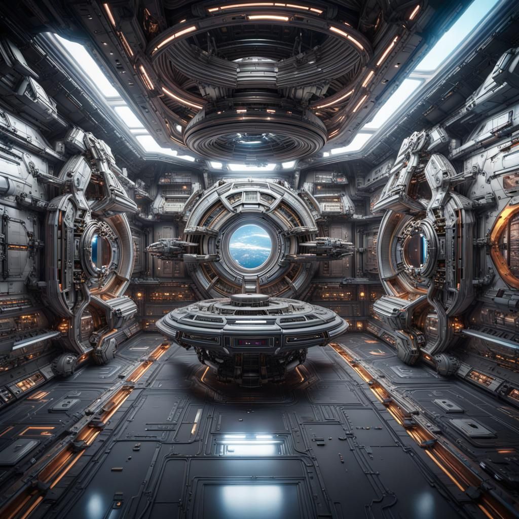 Futuristic Space Station in Unreal Engine 3D