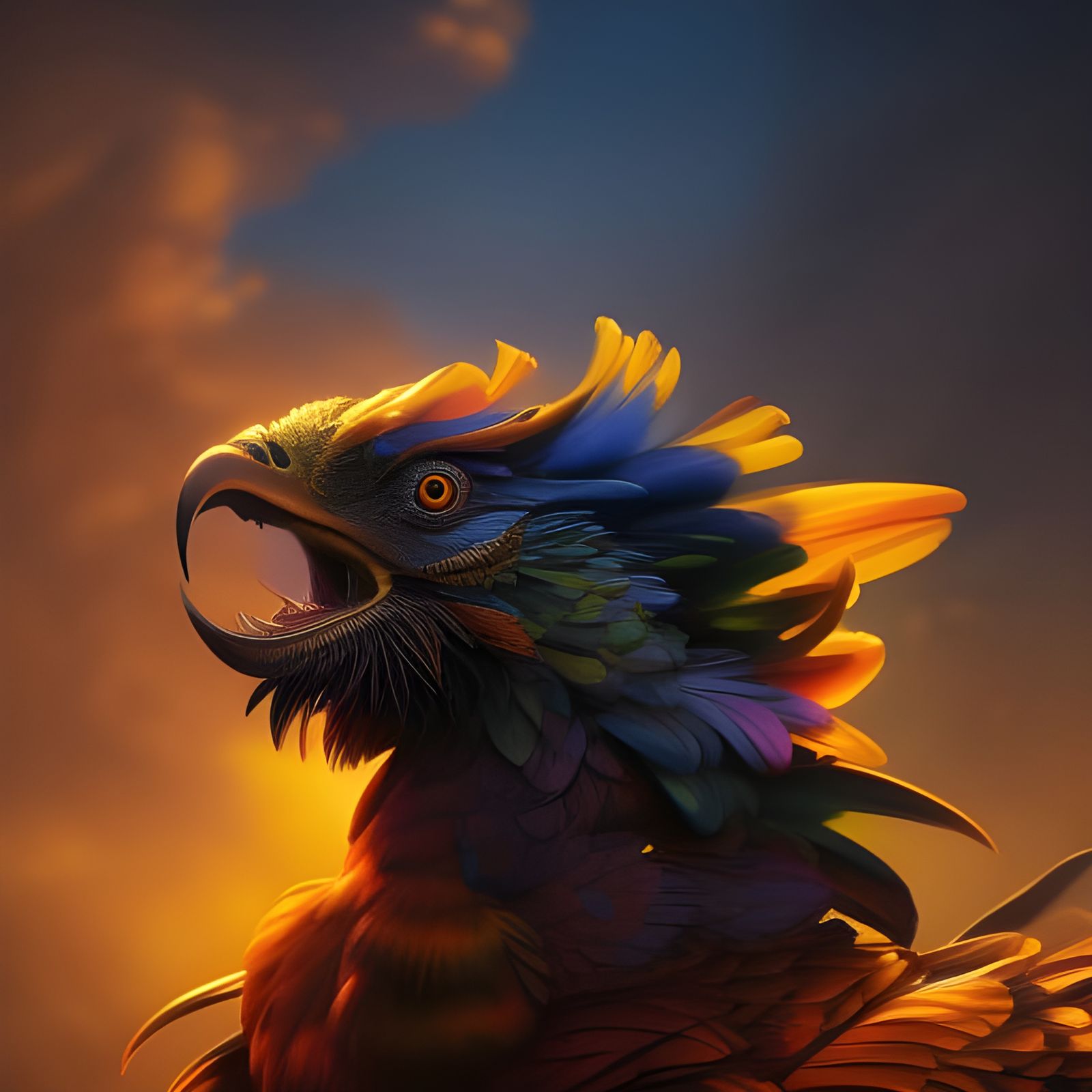 Big D alias Fa Bi De, is admired by all hens.