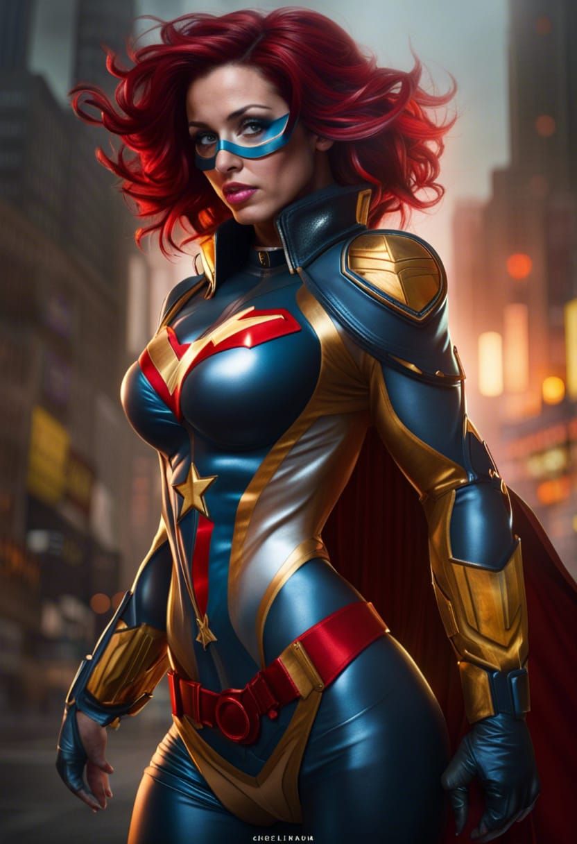 Dynamic Superhero Illustration