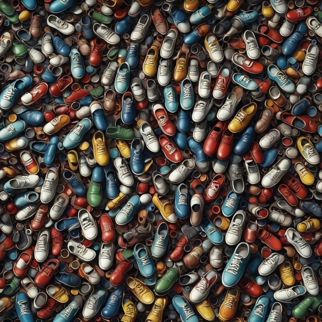 Nuclear Family's Shoes: Detailed Matte Painting