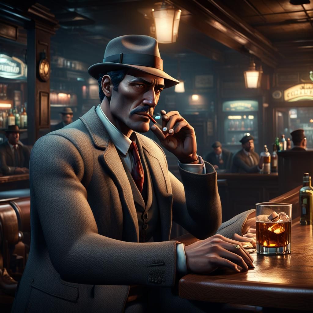 Man in bar