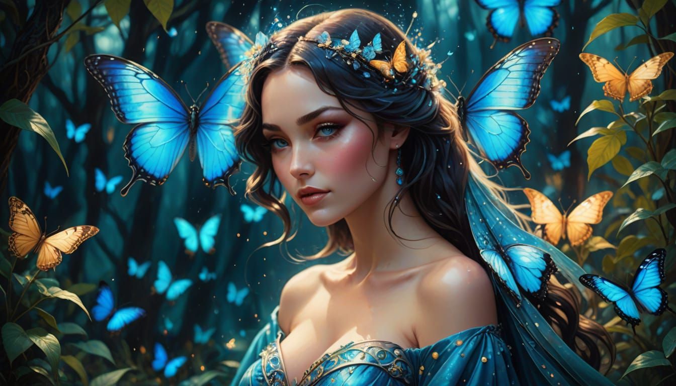 Morpho Butterfly Queen