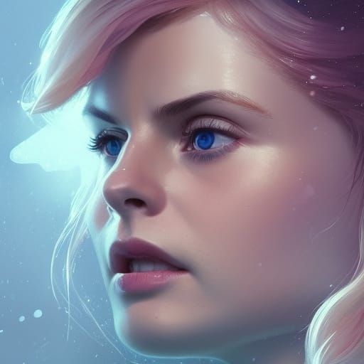 Rose McIver Portrait in Artstation Style