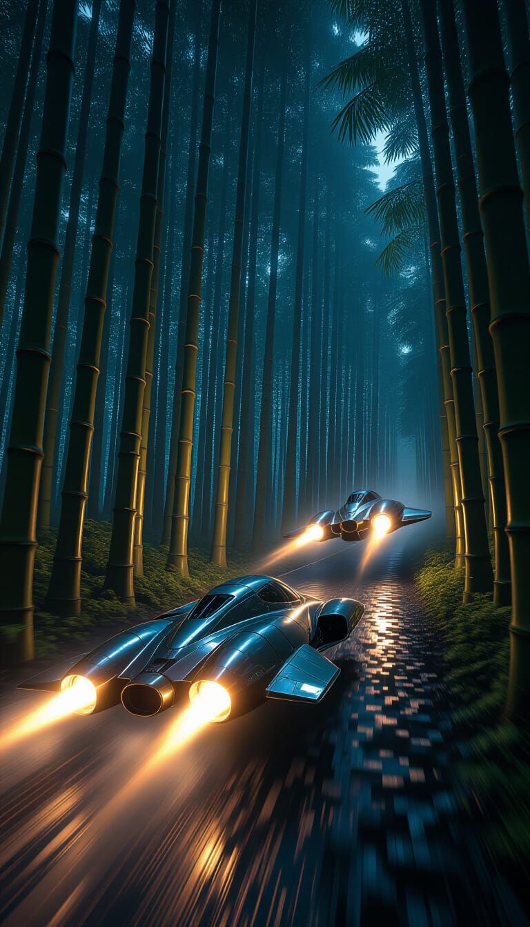 Exoplanet Forest Captures Racing Spacecraft