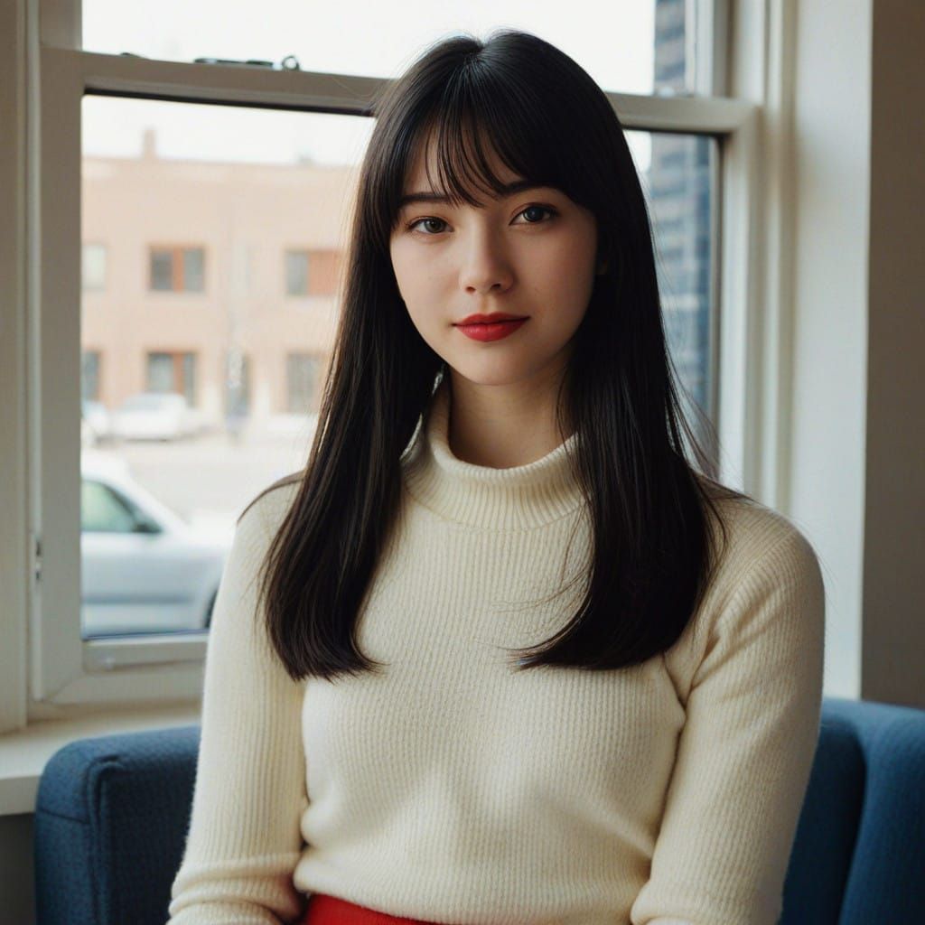 Ethereal Miniskirted Adolescent in Cinematic Lighting