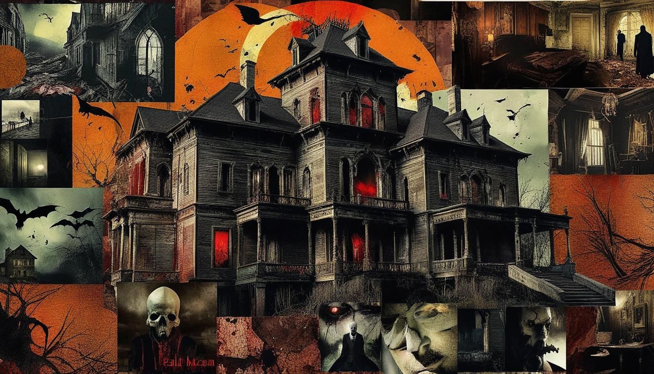 Fall of the House of Usher in Gothic Collage