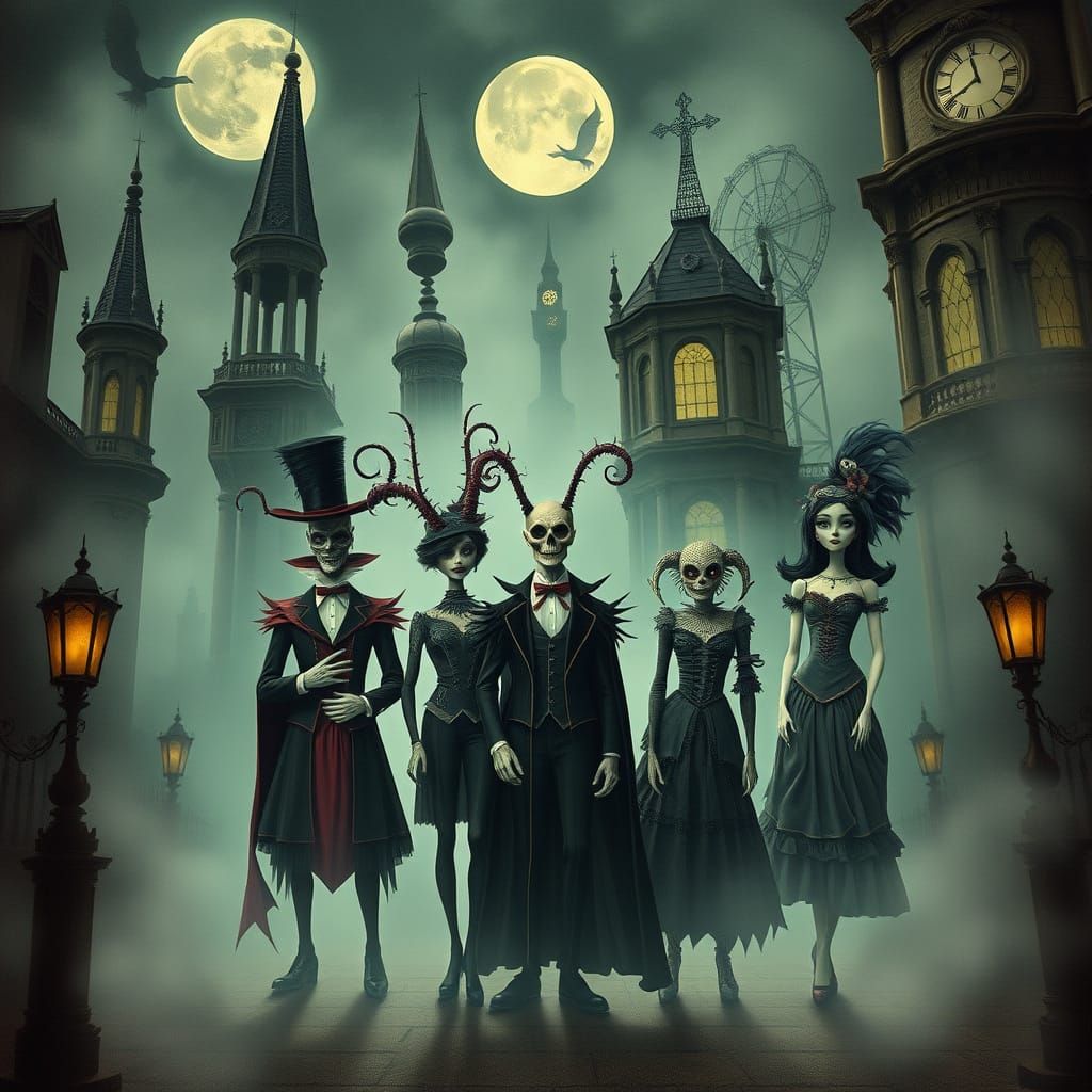 Whimsical Victorian Sins Unveiled in Dark, Fantastical Metro...