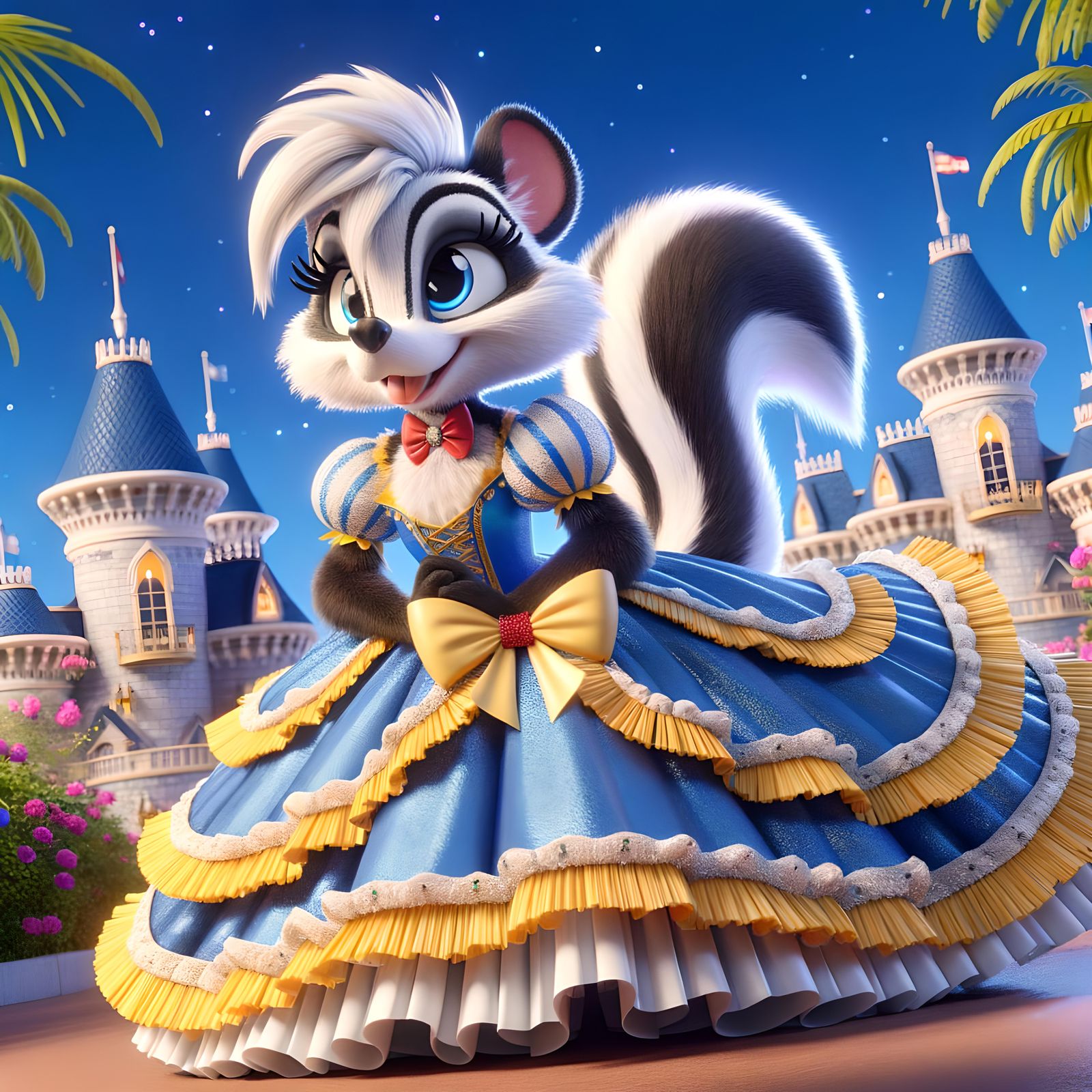 Animated Disney Princess Skunk