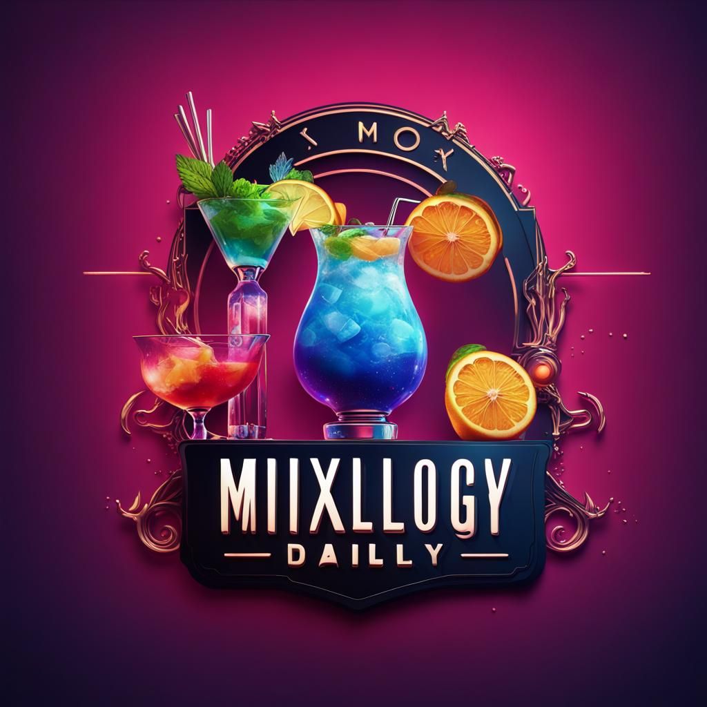 Mixology Daily Logo: Bartender and Cocktail Design