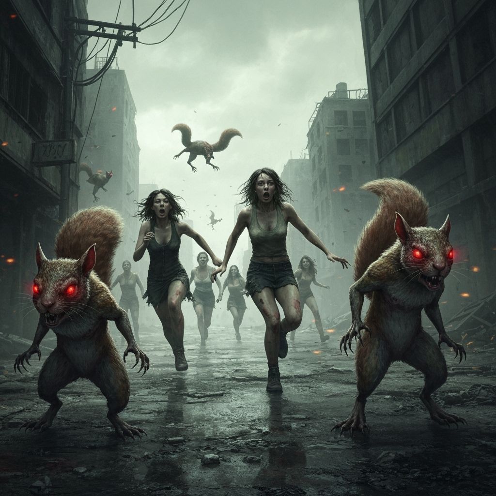 Bioengineered Squirrels Attack Women in Post-Apocalyptic Hor...