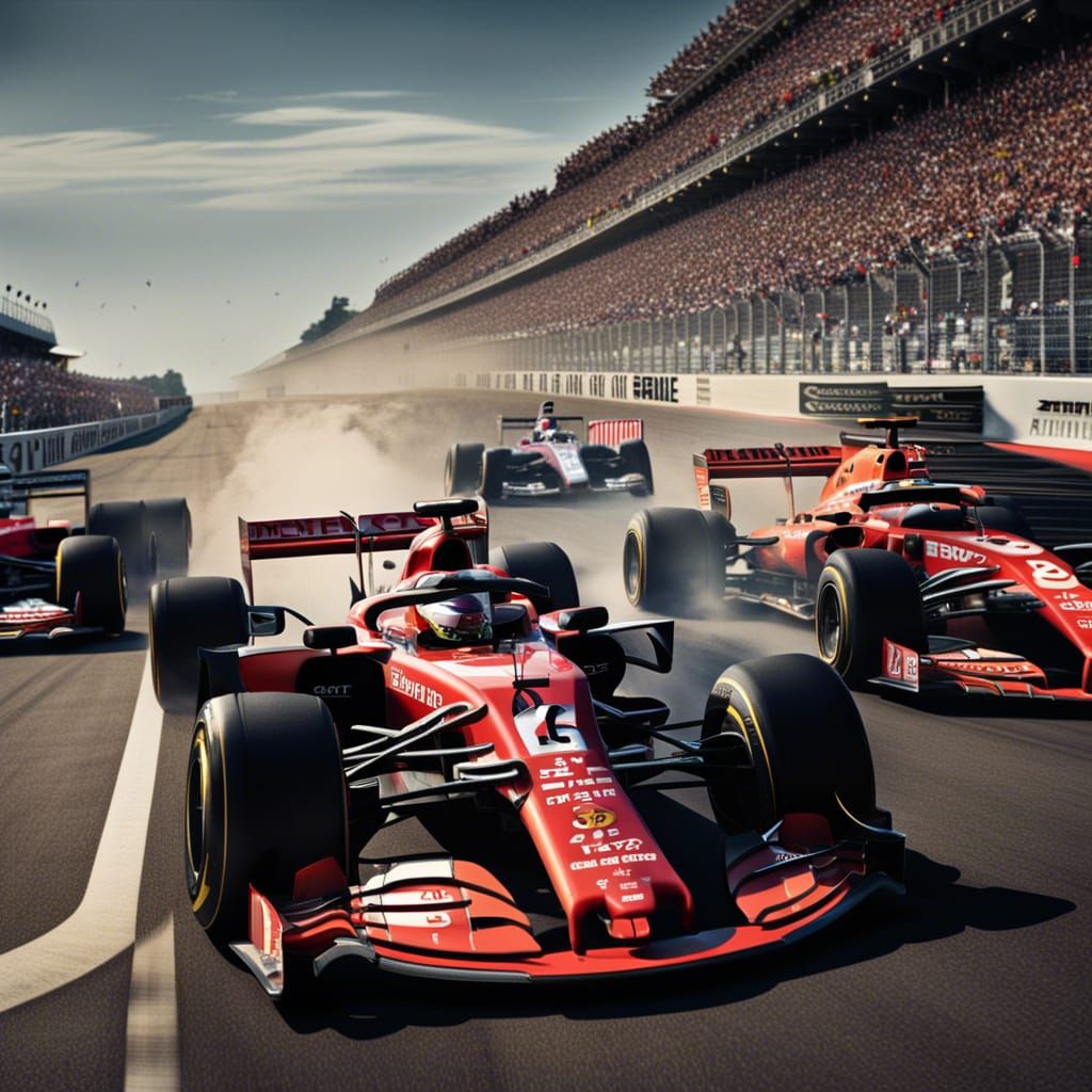 Formula 1 Race Start at Le Mans