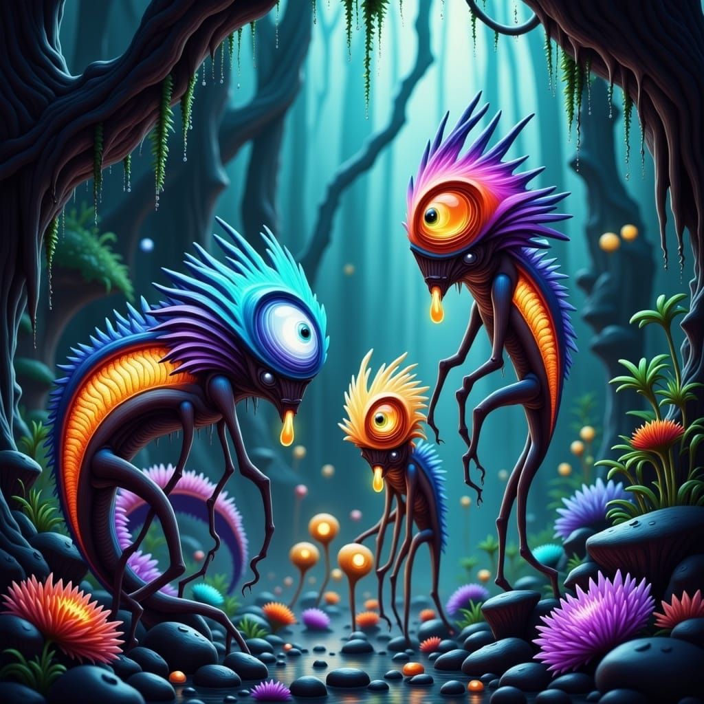 Biomass Creations in Vibrant Colors