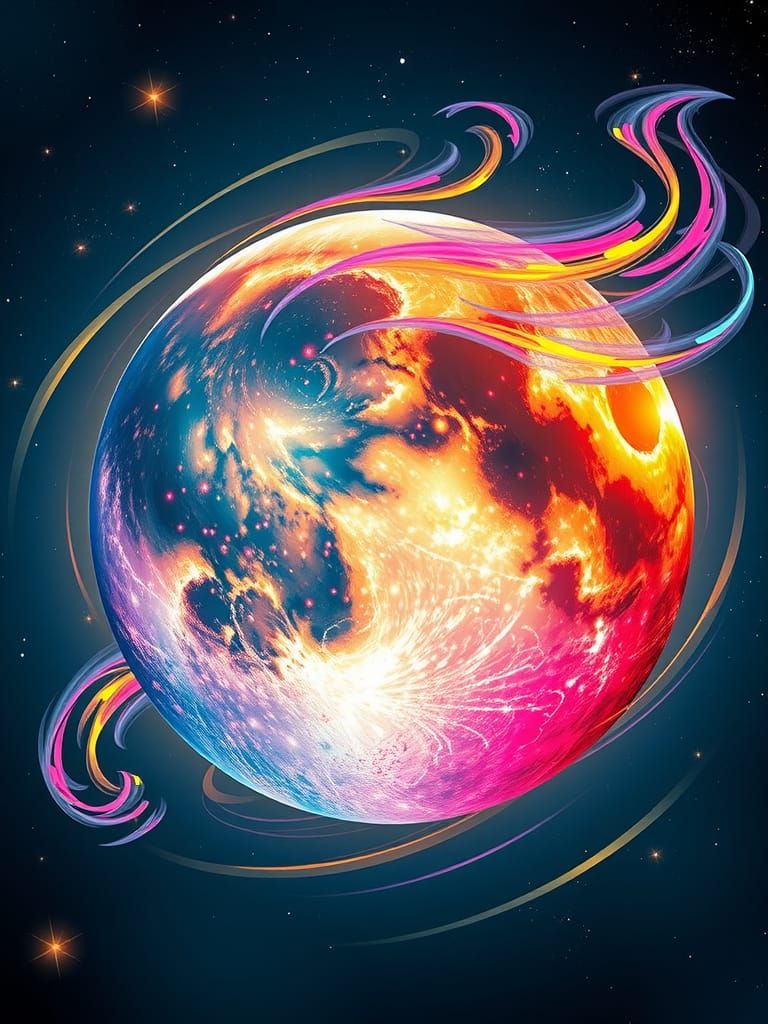 Hypnotic Moon Disc Threatens Earth