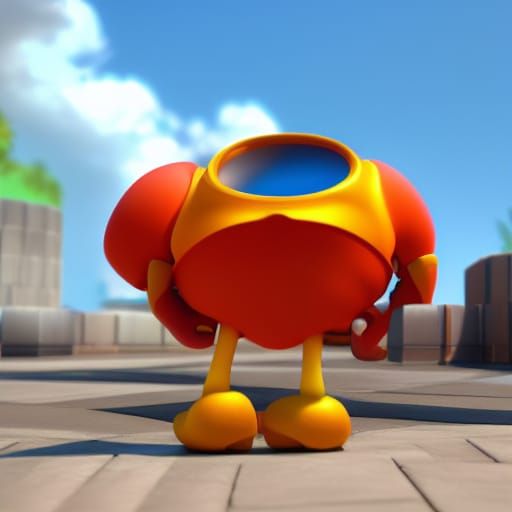 Pixar-Style Waiting Scene in 3D Digital Art
