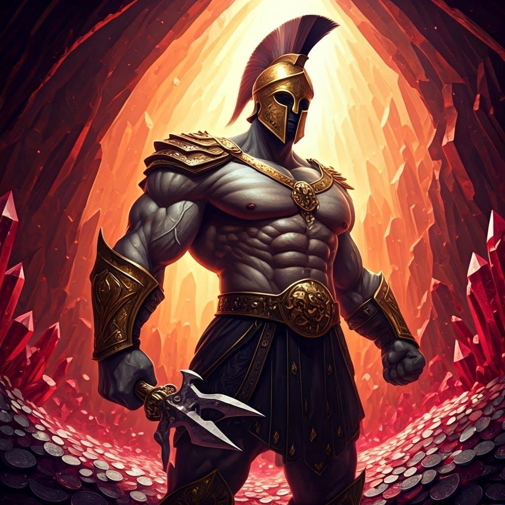 Mighty Hades in Opulent Greek Regalia