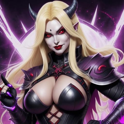 Orc Girl Mage in Anime Key Visual Style