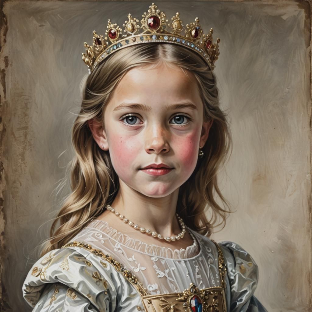 Elegant Portrait of a Princess