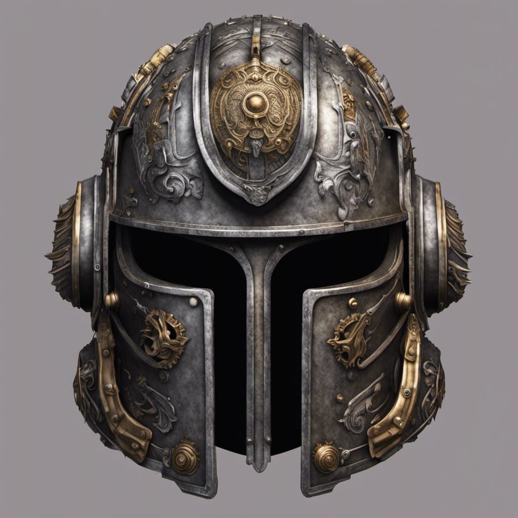 Roman Space Marine Helmet in 2D