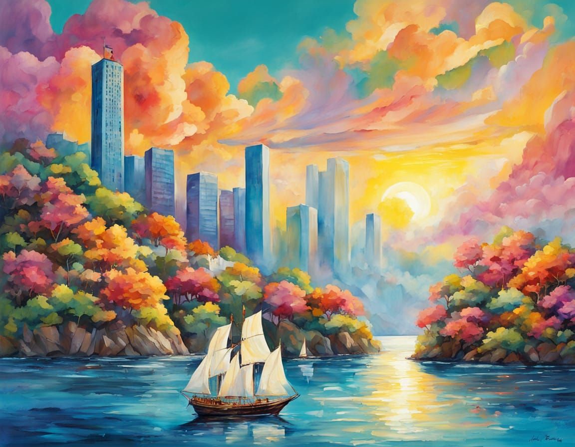 Sailing into a Bright Future in Vibrant Colors