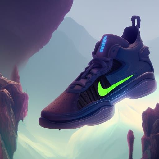 Nike Shoes: Detailed Matte Painting